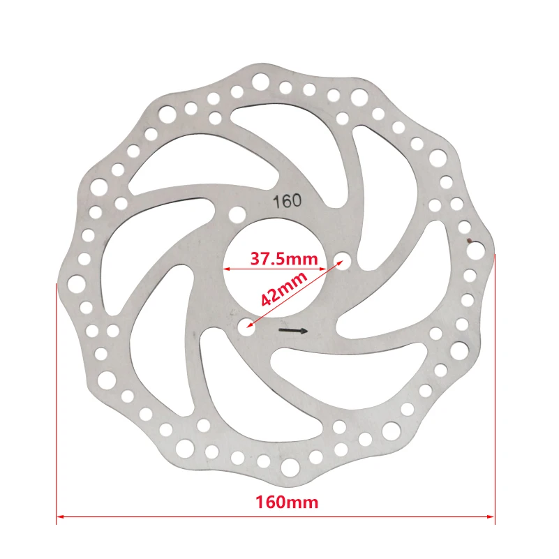 Brake Rotor - ホットセール 3穴ディスクブレーキピースローター 160mm電動スクーターディスクブレーキローター（ネジ付き）電動スクーターアクセサリー