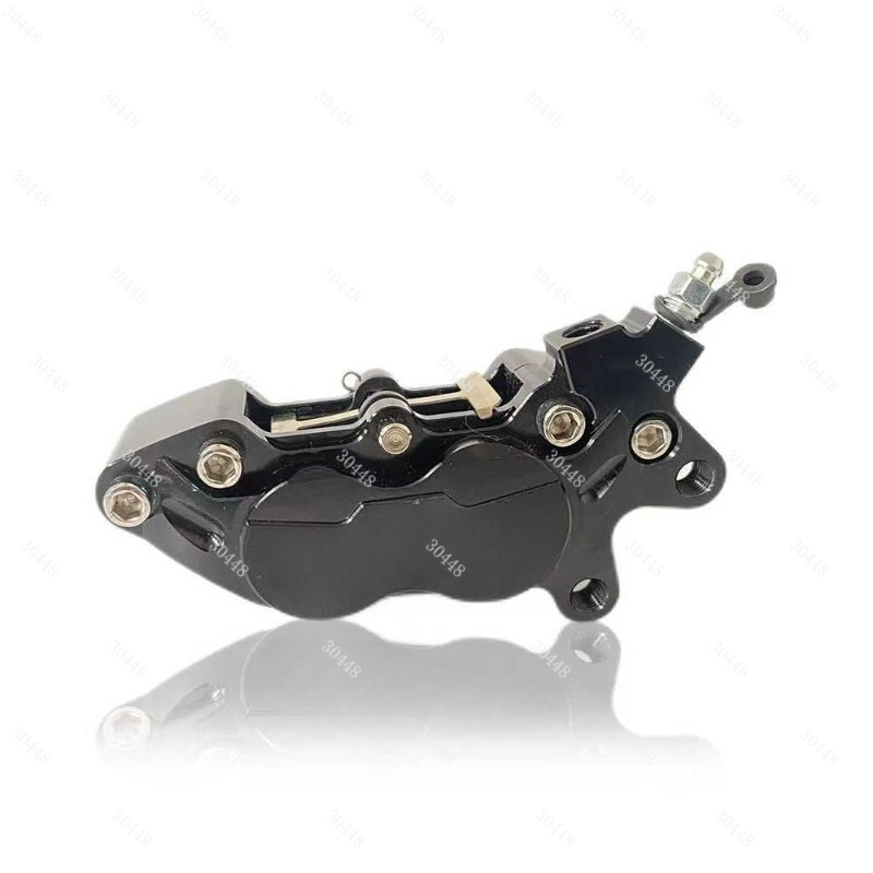 Brake Disc Motorcycle - オートバイCNC四ピストンブレーキキャリパー電動スクーターNiu改造大型キャリパーディスクブレーキ部品