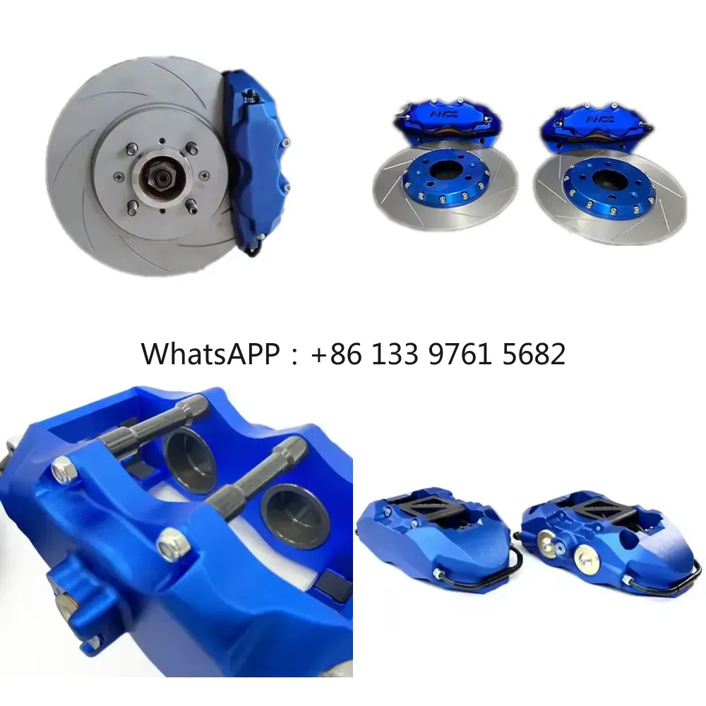 Brake Caliper - WSQアップグレードブレーキシステム スプーン4ポットフロントホイールレーシングブレーキキャリパーキット（アコードCR-VプロフェッショナルEk9 Ek3用）