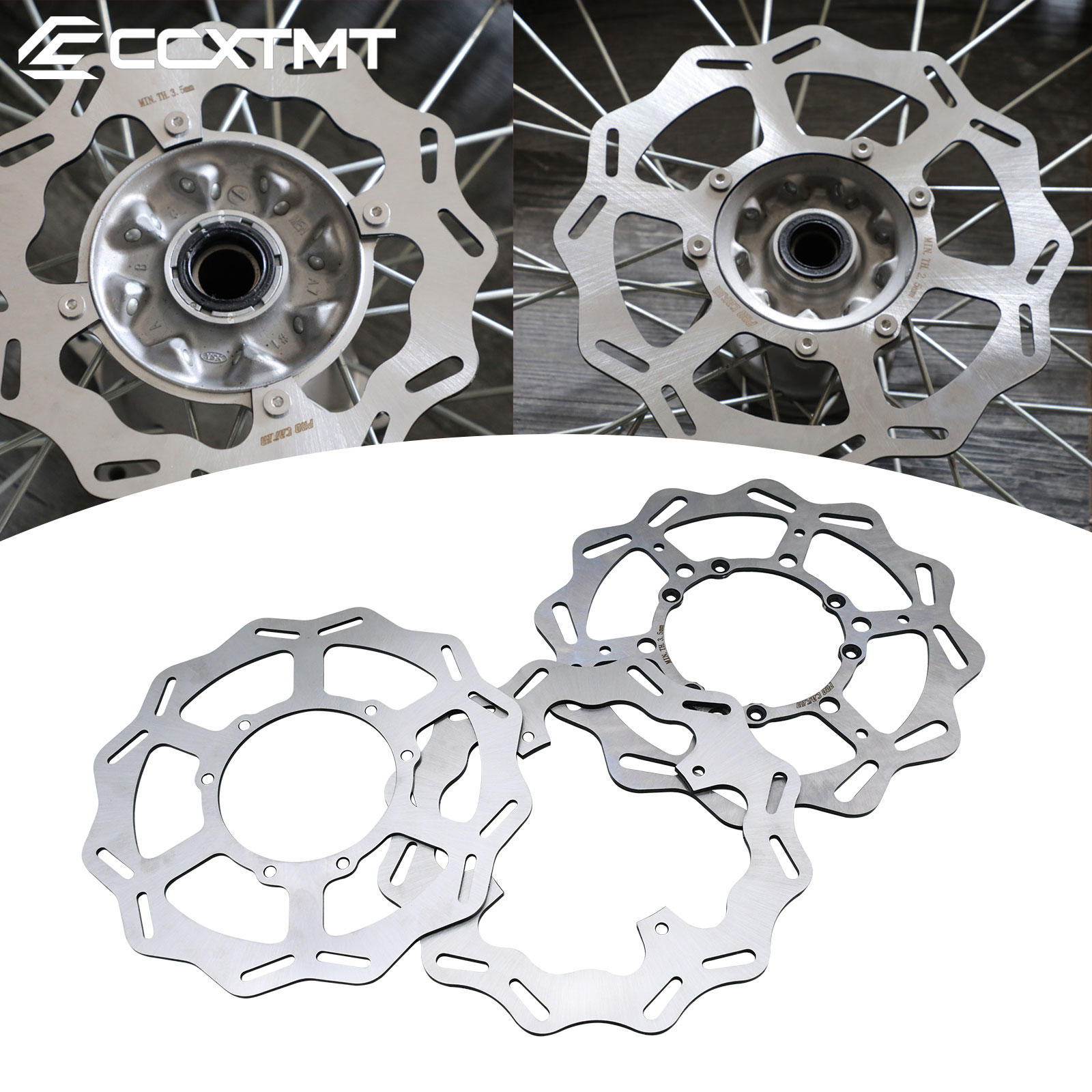Brake Rotor - ローター付きモーターサイクルフロントリアブレーキローター,ホンダcr 250r 250r 125r 125r crf