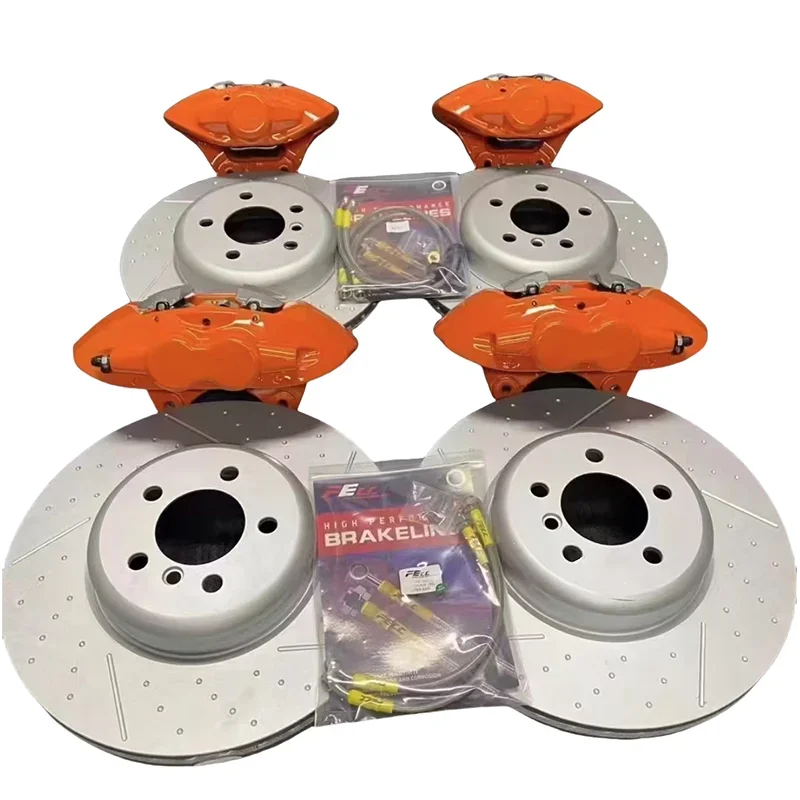 Brake Caliper - MパフォーマンスMPフロントブレーキキャリパーキット新品4ピストン2ポット、345mmリアディスクブレーキパッド付き、F30用