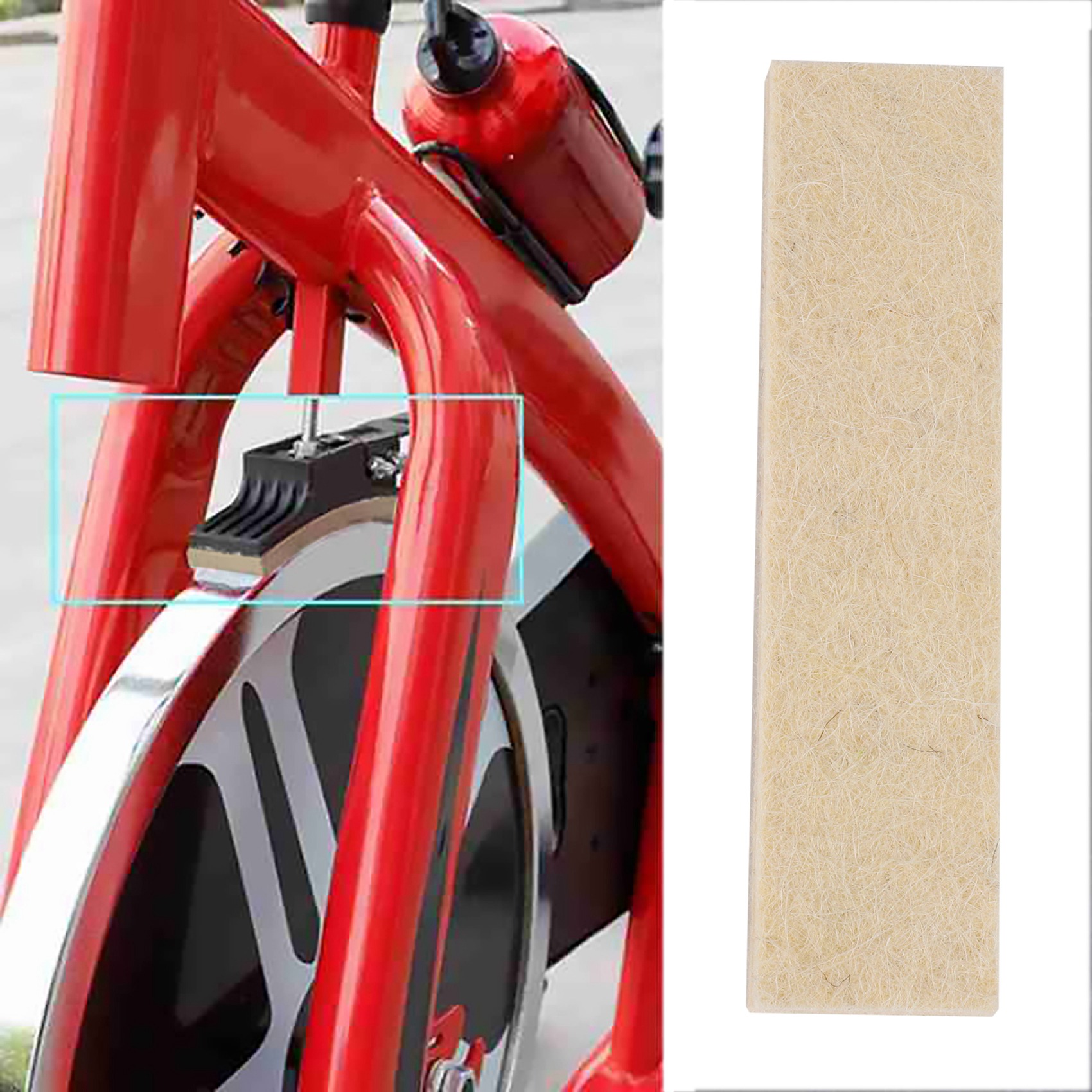 Brake Pads Bike - ウールフェルト製のエクササイズ用ブレーキパッド,交換部品