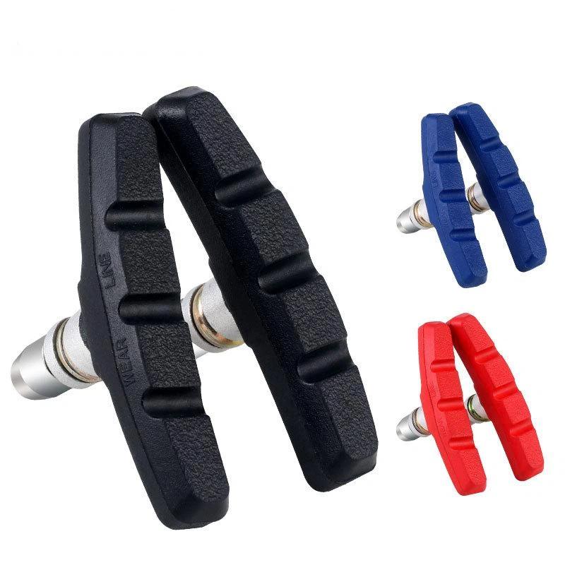 Brake Pads Bike - マウンテンバイク V ブレーキパッド 非変形ユニバーサルステンレススチールラバー 1 ペア