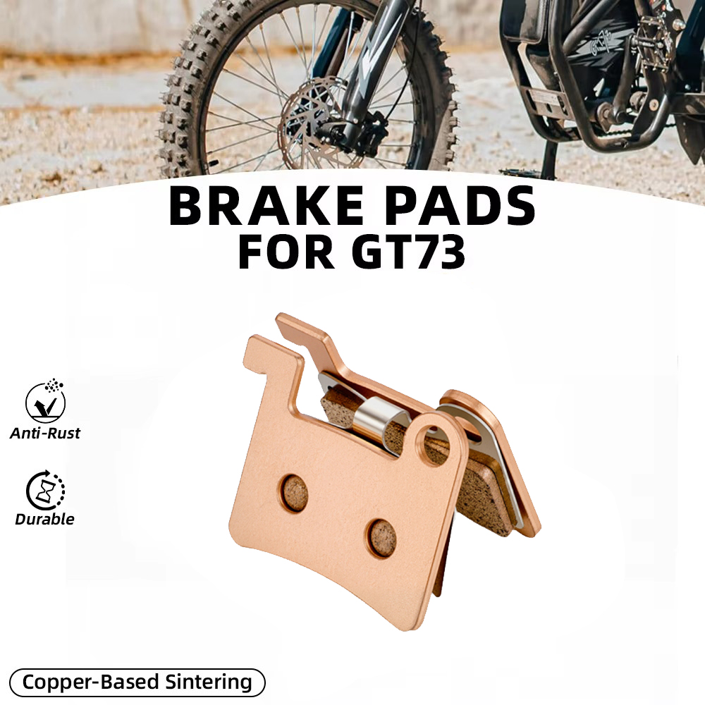 Brake Pads Bike - ディスクブレーキパッド焼結金属フロントリアブレーキディスク銅ベースのオートバイアクセサリー GT73 GT 73 電動ダート E-バイク用