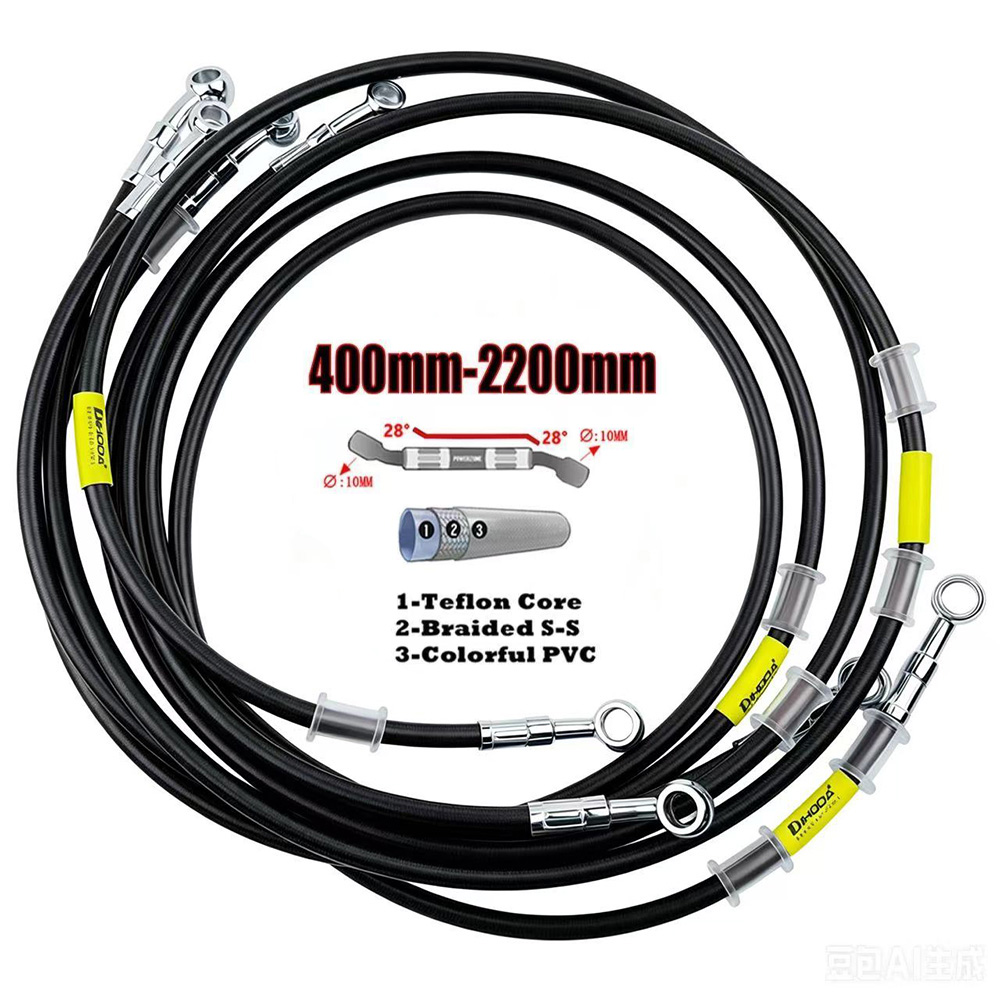 400-2200 ミリメートルオートバイ油圧ブレーキホースラ - Motorcycle Brake Cable のレビューと価格
