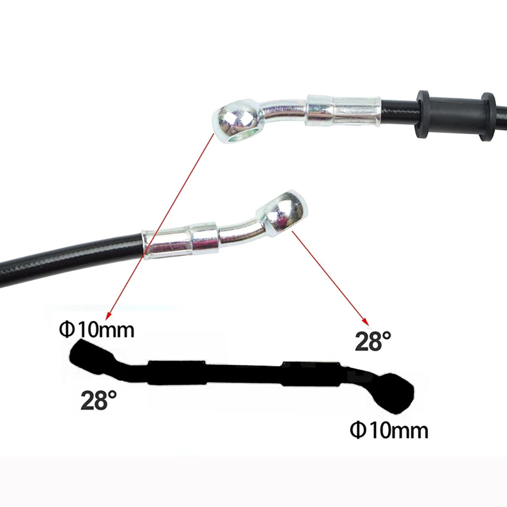 400-2200 ミリメートルオートバイ油圧ブレーキホースラ - Motorcycle Brake Cable のレビューと価格