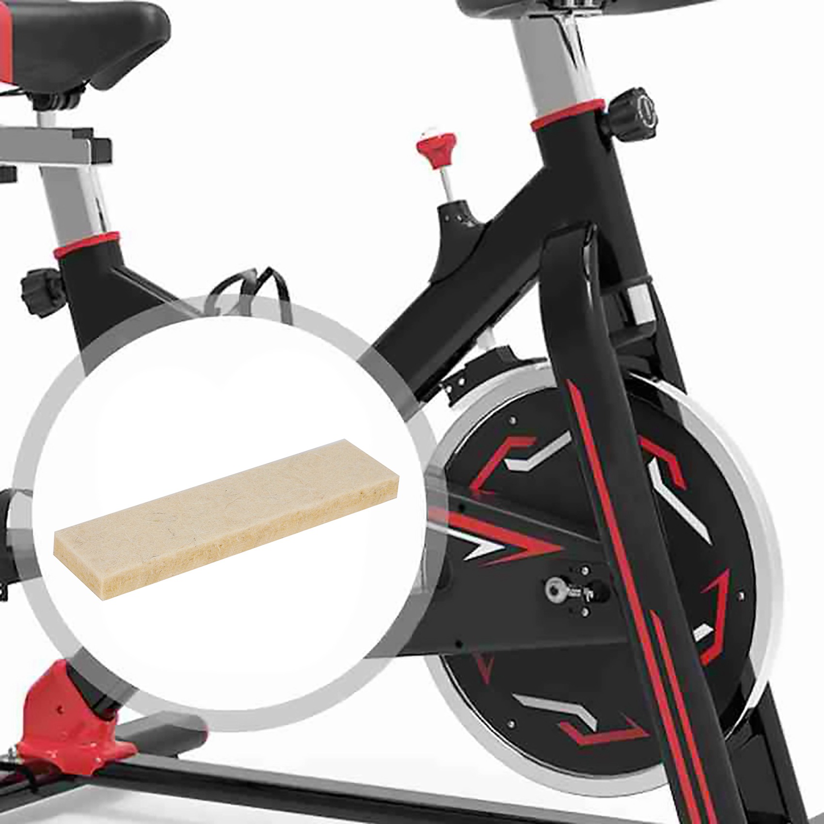 ウールフェルト製のエクササイズ用ブレーキパッド,交換部品 - Brake Pads Bike のレビューと価格