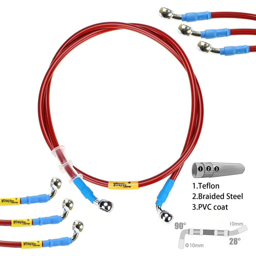 スズキカワサキおよびヤマハ用油圧ブレーキホース,ドットライン - Motorcycle Brake Cable のレビューと価格
