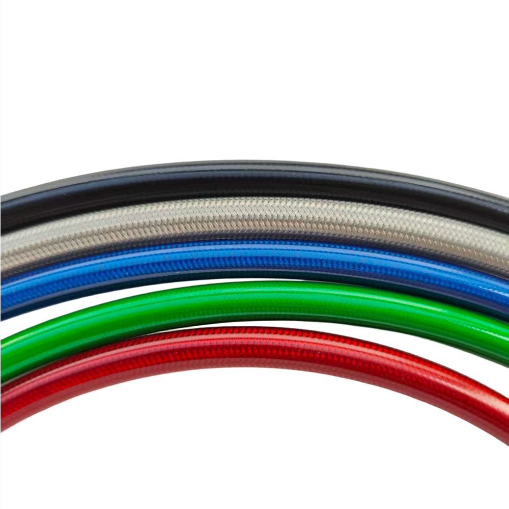 28 ° -28 °   黒編組油圧ブレーキクラッチホース強 - Motorcycle Brake Cable のレビューと価格